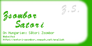 zsombor satori business card