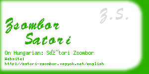 zsombor satori business card